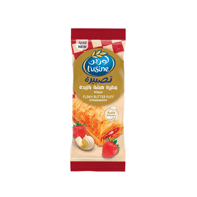 Almarai Lusine Puff Strawberry Non Yeasted 80 g