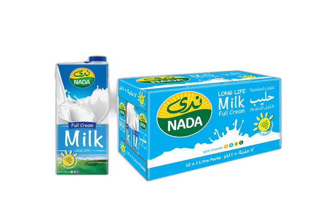 Nada UHT Full Fat Milk 12 x 1 L