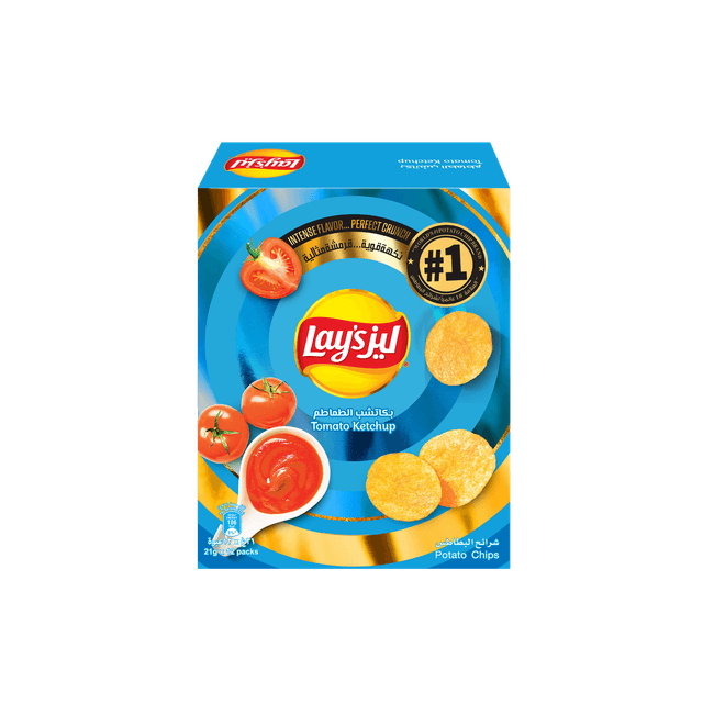 Lays Potato Chips Ketchup 12 x 21 g