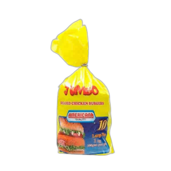 Americana Jumbo Breaded Chicken Burger 10 Pack