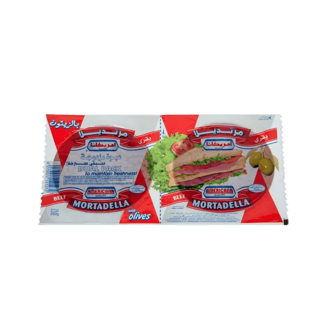 Americana Chicken Motradella Olives & Red 2 x 250 g