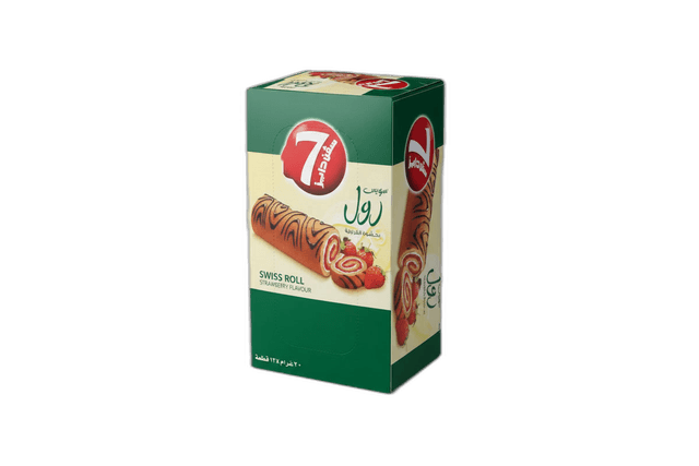 Lusine 7 Days Strawberry Swiss Rol 20 g 12 pcs
