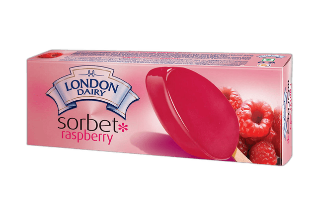 London Dairy Sorbet Stick Rasberry Ice Cream 90 ml