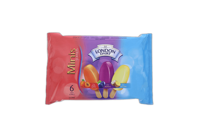 London Dairy Pinacolada Peach Blueberry Ice Cream