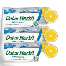 Dabur Salt & Lemon Herbal Toothpaste 3 x 150 g