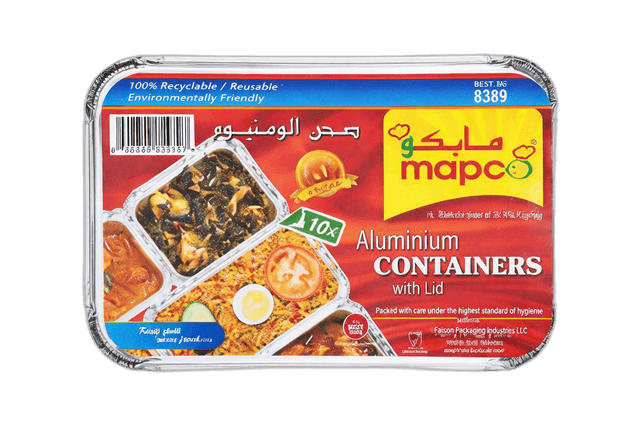 Mapco 8389 Aluminium Container 10 Pack