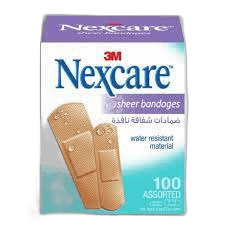 Nexcare Sheer Bandages Assorted 100 Pack 658