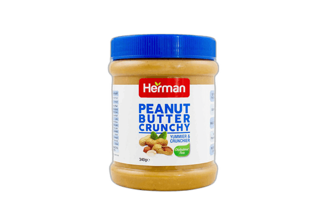 Herman Crunchy Peanut Butter 340 g