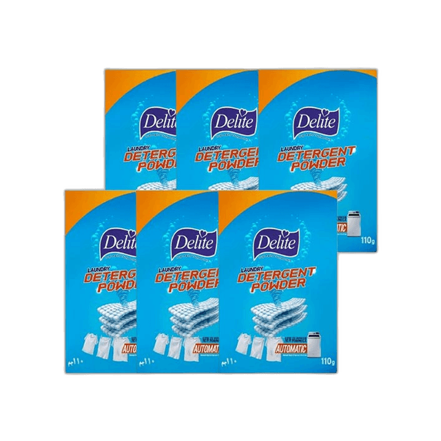 -20%Best SellerDelite Detergent Powder 6 x 110 g
