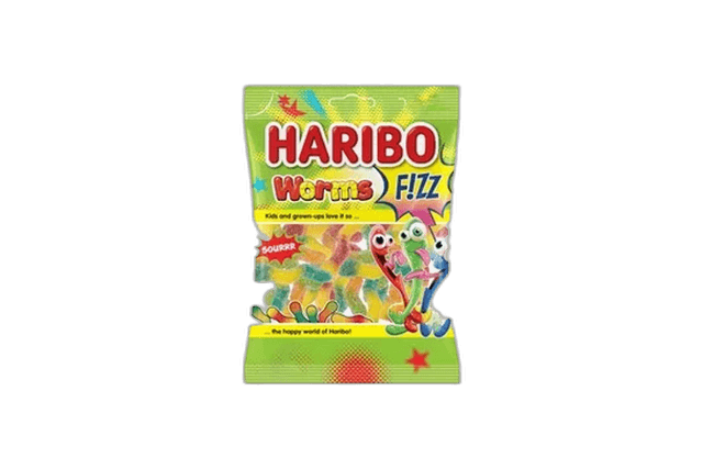 Haribo Worms Fizz Gummy Candy