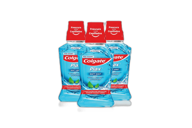 Colgate Mouth Wash Plax Blue Pepermint 3 x 250 ml