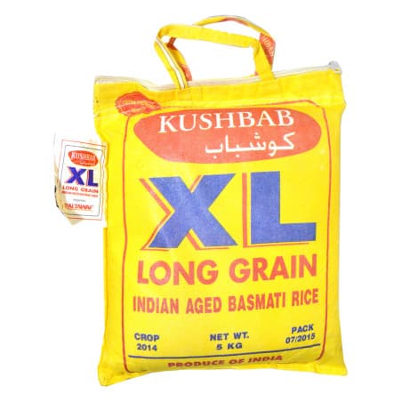 Kushbab XL Indian Basmati Rice 5 kg