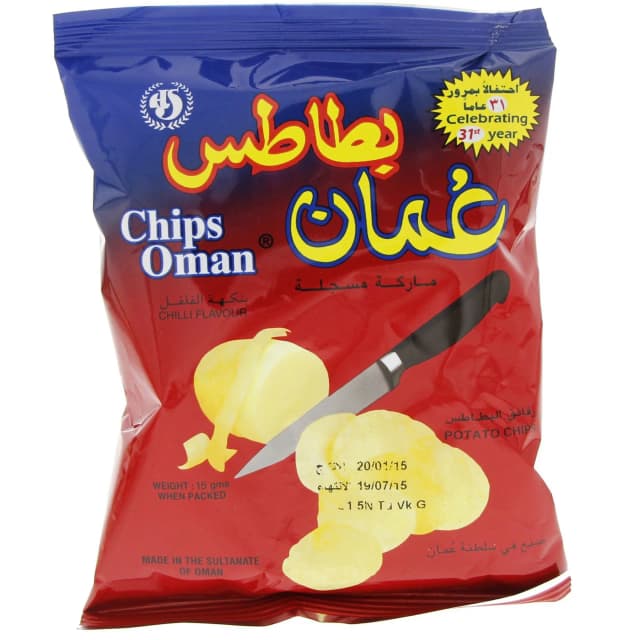 Oman Chips Chilli 15 g