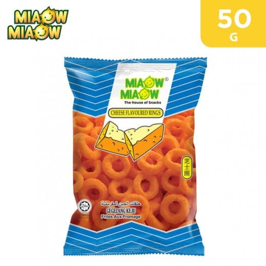Miaow Cheese Flavoured Ring Chips 50 g