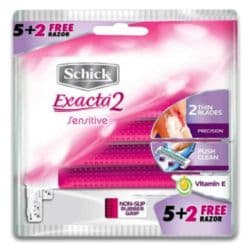 Schick Exacta2 Sensitive Razors 7 Pieces
