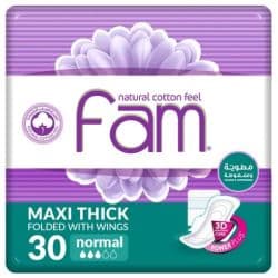 Fam Maxi Sanitary Pad Folded With Wings Normal