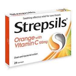 Strepsils Orange With Vitamin C Lozenges 24pcs