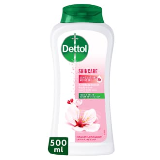Dettol Skincare Shower Gel & Body Wash Rose & Sakura Blossom Scent