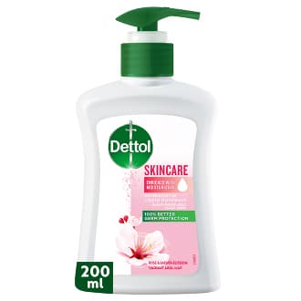 Dettol Skincare Liquid Handwash Pump Rose & Sakura Blossom Scent