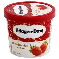 Haagen-Dazs Strawberries & Cream Ice Cream