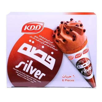 KDD Silver Cone Ice Cream 6 x 100ml