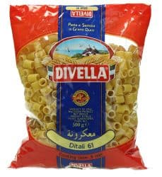 Divella Ditali Pasta 500G