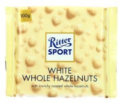 Ritter Sport White Whole Hazelnuts Chocolate 