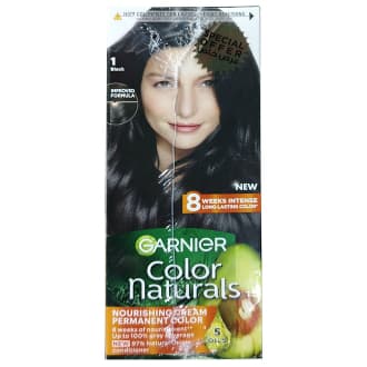 Garnier Color Naturals 1 Black Nourishing  Cream Hair Color