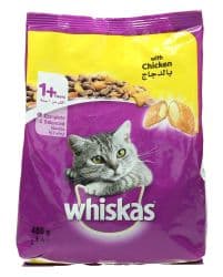 Whiskas Chicken Flavour Dry Cat Food Adult 1+ 480g