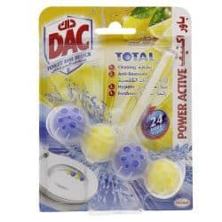 DAC Lemon Powder Active Toilet Rim Block