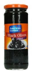 American Garden Pitted Black Olives 450G