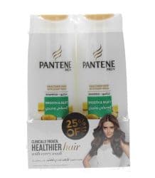 Pantene Pro-V Smooth & Silky Shampoo 2x400ml