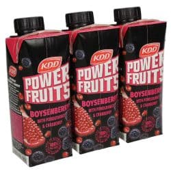 Kdd power fruit pomegranate boysenberry cranberry juice drink