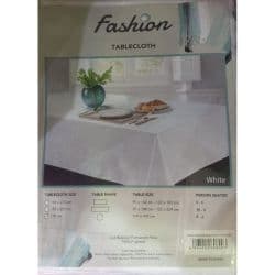 Fashion Linen White Table Cloth
