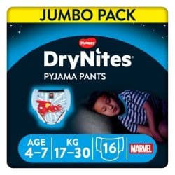 Huggies Dry Nites 4-7 Years Boy Pajama Pants Size (17-30 Kg)