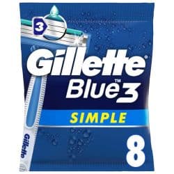 Gillette Blue Simple3 Disposable Razors