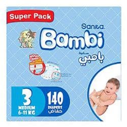 Sanita Bambi Super Pack Medium Diaper Size 3 (6-11 Kg)