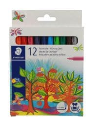 Staedtler 12 Colors Fiber Tip Pen Set