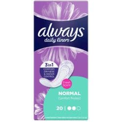 Always Daily Liners Comfort Protect Pantyliners With Fresh Scent