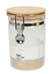 T&J Storage Jar With Bamboo Lid & Metal Lock