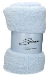 Csi Long Pile Fleece Light Blue Blanket
