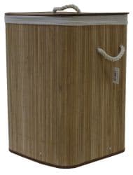 Tony Basket Rectangular Bamboo Laundry Basket