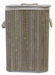 Tony Basket Rectangular Bamboo Laundry Basket
