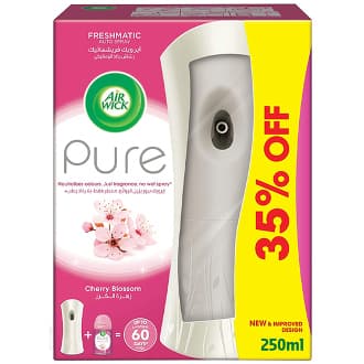 Air Wick Automatic Air Freshener Spray Kit with Gadget & Refill Cherry Blossom Scent
