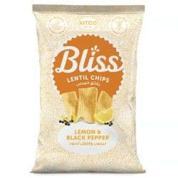 Kitco Bliss Lemon & Black Pepper Lentil Chips