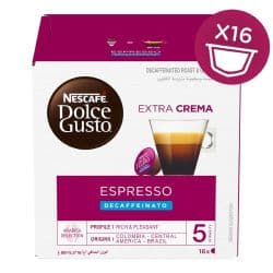 Nescafe Dolce Gusto Espresso Decaffeinated 16 Capsules