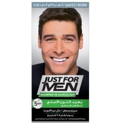 Just For Men H50 Darkest Brown Shampoo-In Hair Color