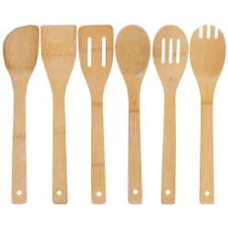 Bamboo Utensil with Stand Set