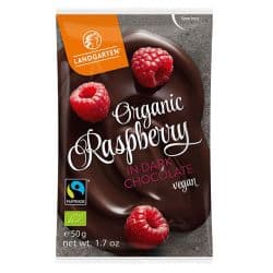 Landgarten Organic Raspberry In Dark Chocolate