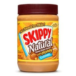 Skippy Natural Creamy Peanut Butter with Honey